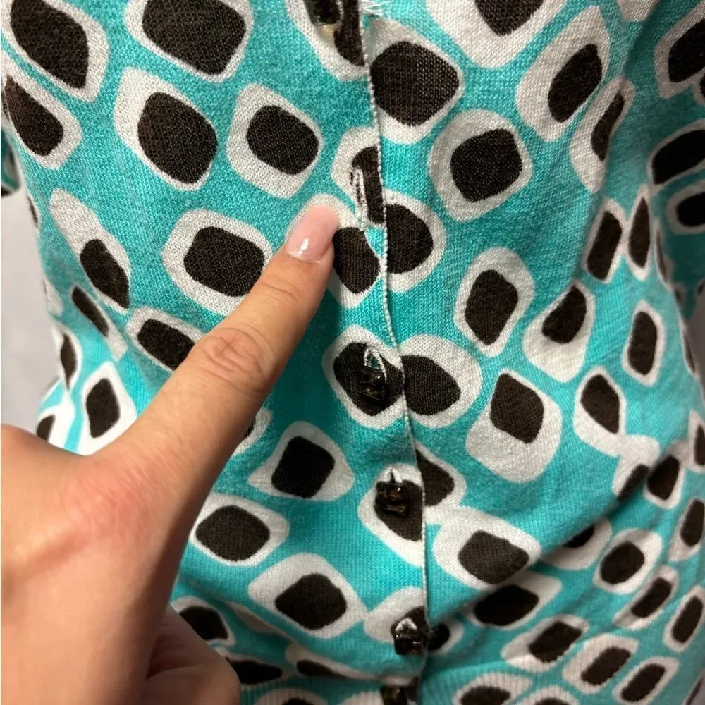 Charlotte Tarantola abstract dotted cardigan